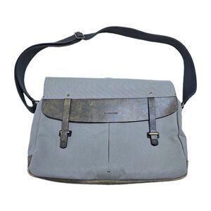 TIMBUK2 Distilled Messenger Canvas Leather Trim Padded Laptop Bag Size Medium